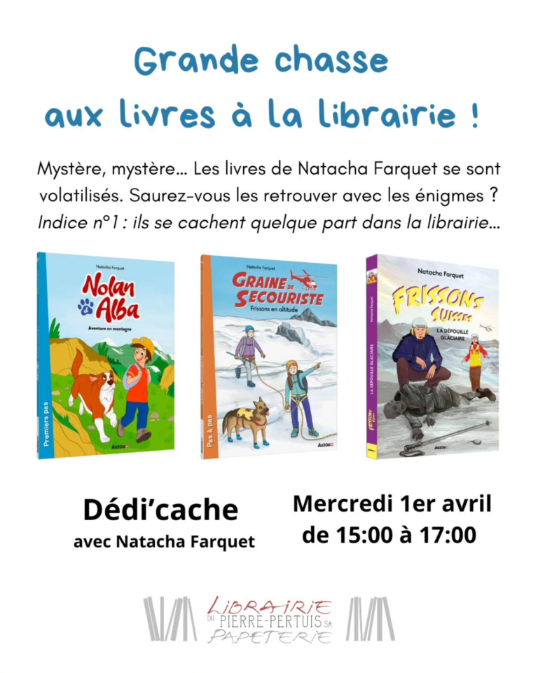 Dédic’ache à la librairie du Pierre-Pertuis à Tavannes